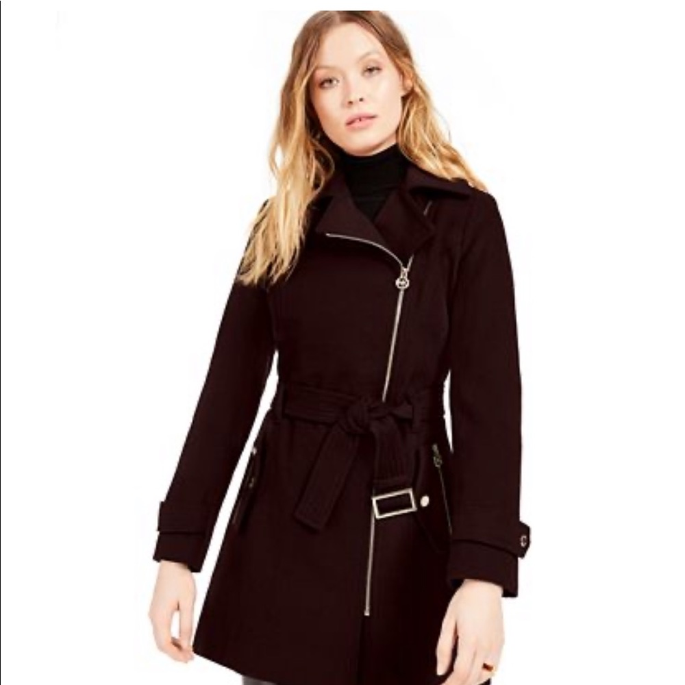 Michael Kors Asymmetrical Wool Coat